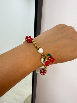 PULSERA CEREZA FRESA